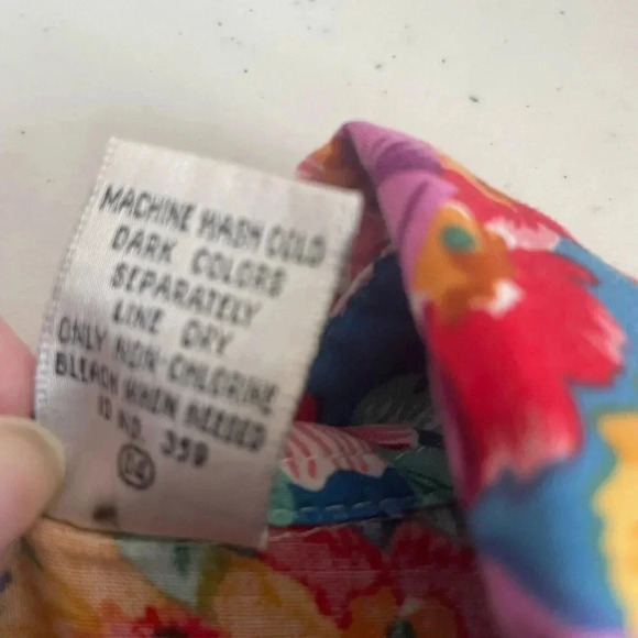 Gitano Vintage 90’s Button Up Floral Top Shirt Medium Plus size Unisex 40/20 001 - Picture 8 of 8